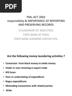 Prevention of Money Laundering