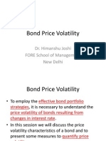 Bond Price Volatility: Dr. Himanshu Joshi FORE School of Management New Delhi