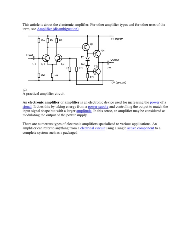 Amplifier | PDF | Science & Mathematics
