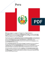 Flag of Peru: Peru (Spanish: República del Perú, pronounced: (reˈpuβlika ðel peˈɾu) (