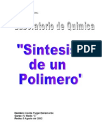 Polimerizacion de Urea Formaldehido