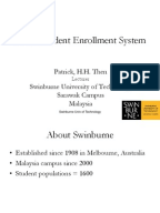 Foreign thesis about enrollment system