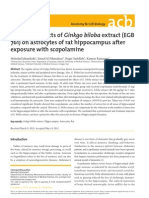 Protective Eff Ects of Ginkgo Biloba Extract (EGB 761) On Astrocytes of Rat Hippocampus After Exposure With Scopolamine