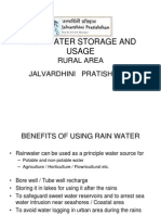 Rain Water Storage and Usage