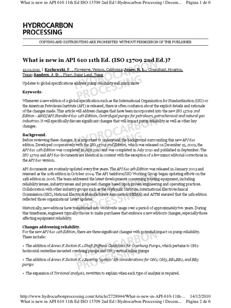 Api 610 12th Edition