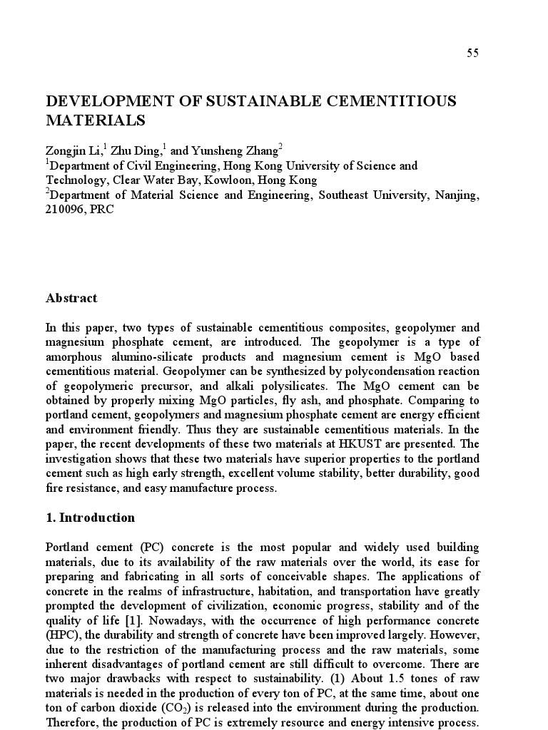 Sustainable Concrete | PDF