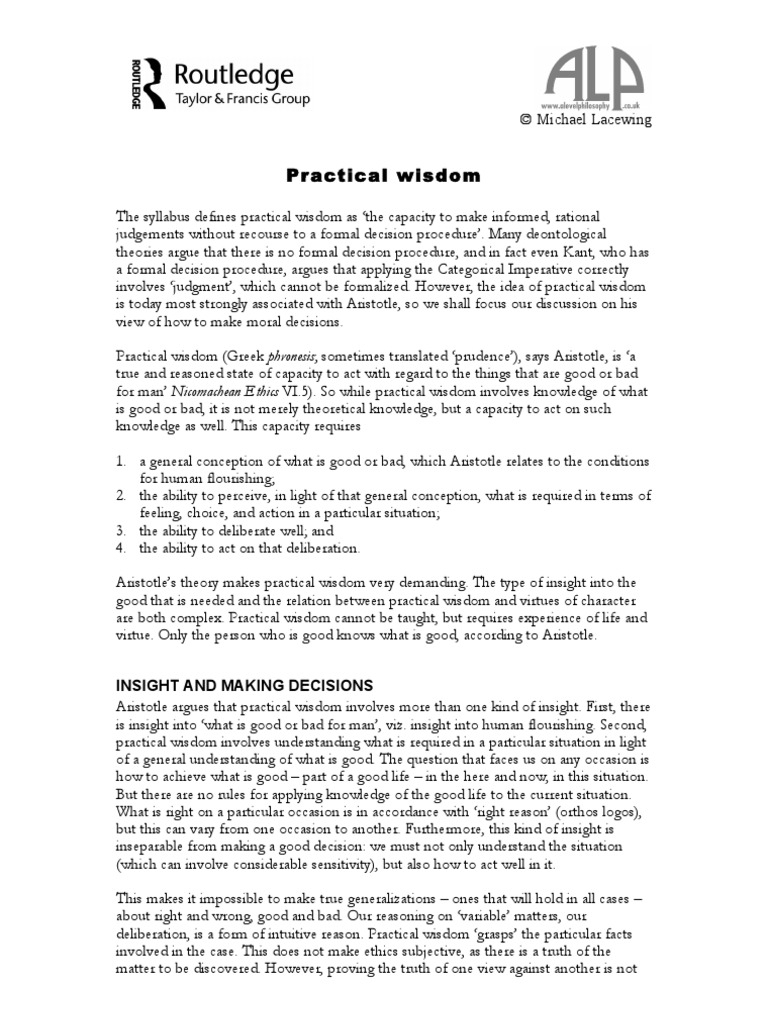 Practical Wisdom Pdf , Aristophanes and Socrates on learning practical ...