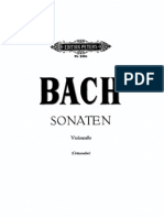 Bach - 6 Suites Sonatan for Cello solo