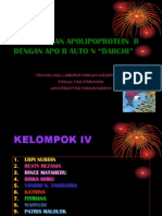 Pemeriksaan Apo Lipoprotein B Dengan Apo B Auto KLP 4 2003