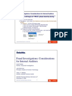 Fraud Investigations: Considerations For Internal Auditors