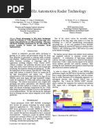 Download SiGe 77GHz Automotive Radar Technology by super_lativo SN124650463 doc pdf