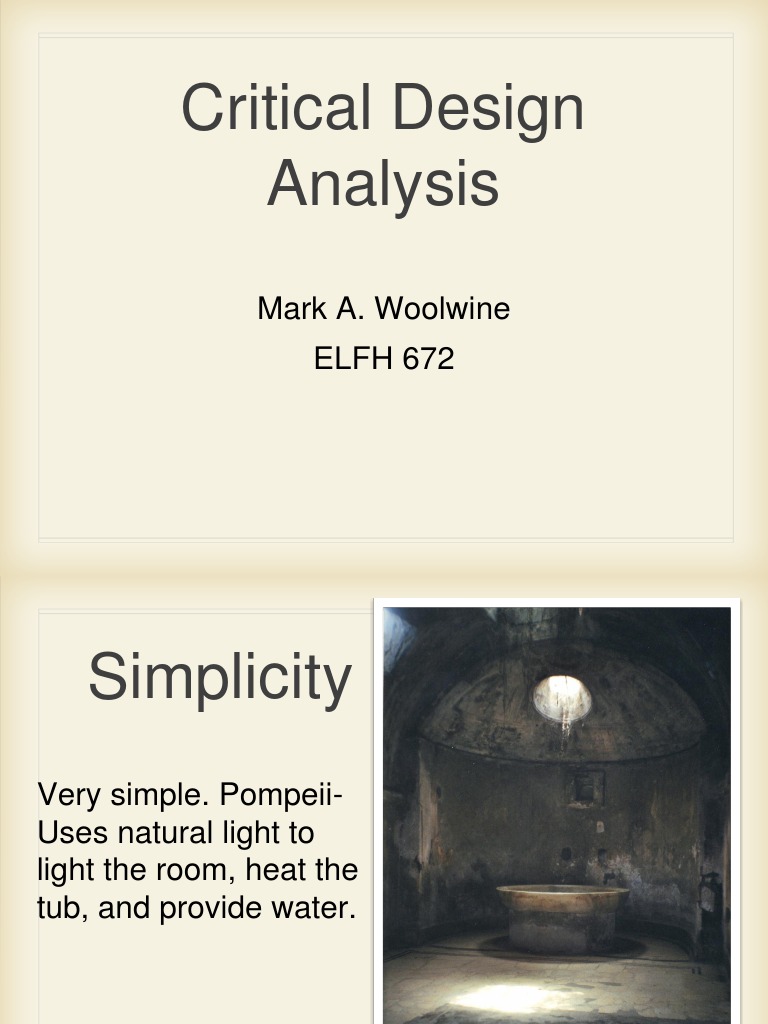 Critical Design Analysis Overview | PDF