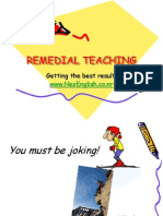 Remedial Teaching: Getting The Best Result