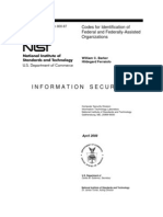 Information Security: Codes For Identification of Federal and Federally-Assisted Organizations