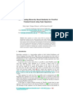 Approximating HIERARCHY Based Similarity For WORDNET Nominal SYNSETS Using Topic Signatures