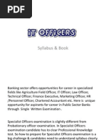 Ibps Specialist Officer Exam 2014 Syllabus Pdf
