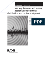 Earthquake requirements and seismic capabilities for Eaton’s electrical distribution and control equipment A12501SE_150dpi
