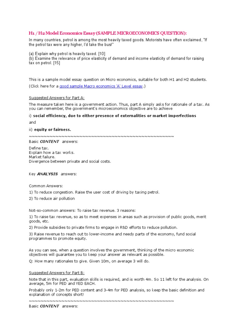 Cambridge international as & a level economics: model essays (preview) image