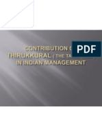 Contribution of Thirukkural (The Tamil Veda) in Management