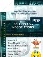 Selling and Negotiation