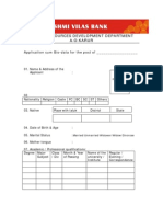 LV Bank Bio Data Form