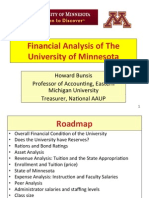 Financial Analysis of The University of Minnesota 2011