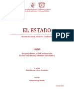 El Estado El Contrato Social Tenciones y Violencia