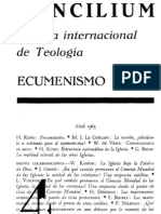 004 CONCILIUM, Revista internacional de Teología, ECUMENISMO. 1965