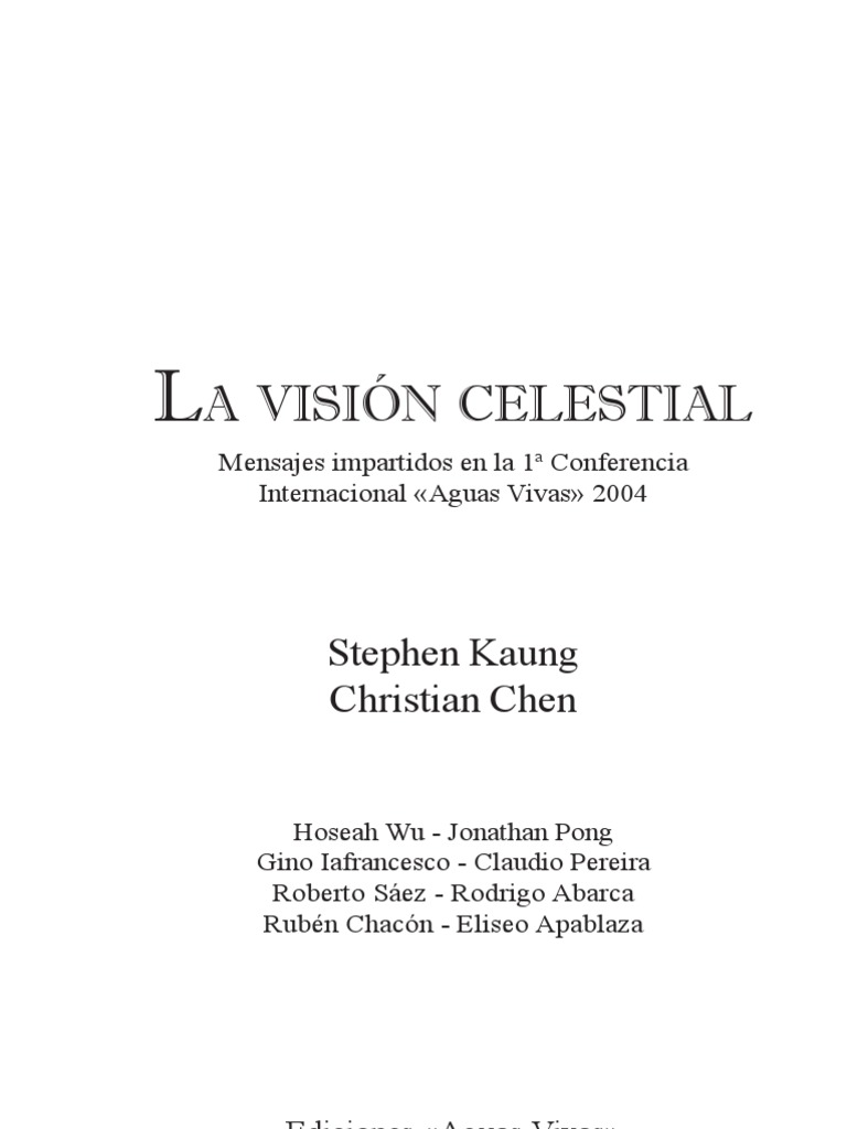 La Visión Celestial | PDF | Pablo el apóstol | Cristo (título)