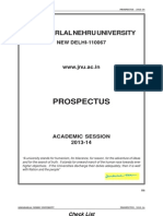JNU Prospectus2013 PDF