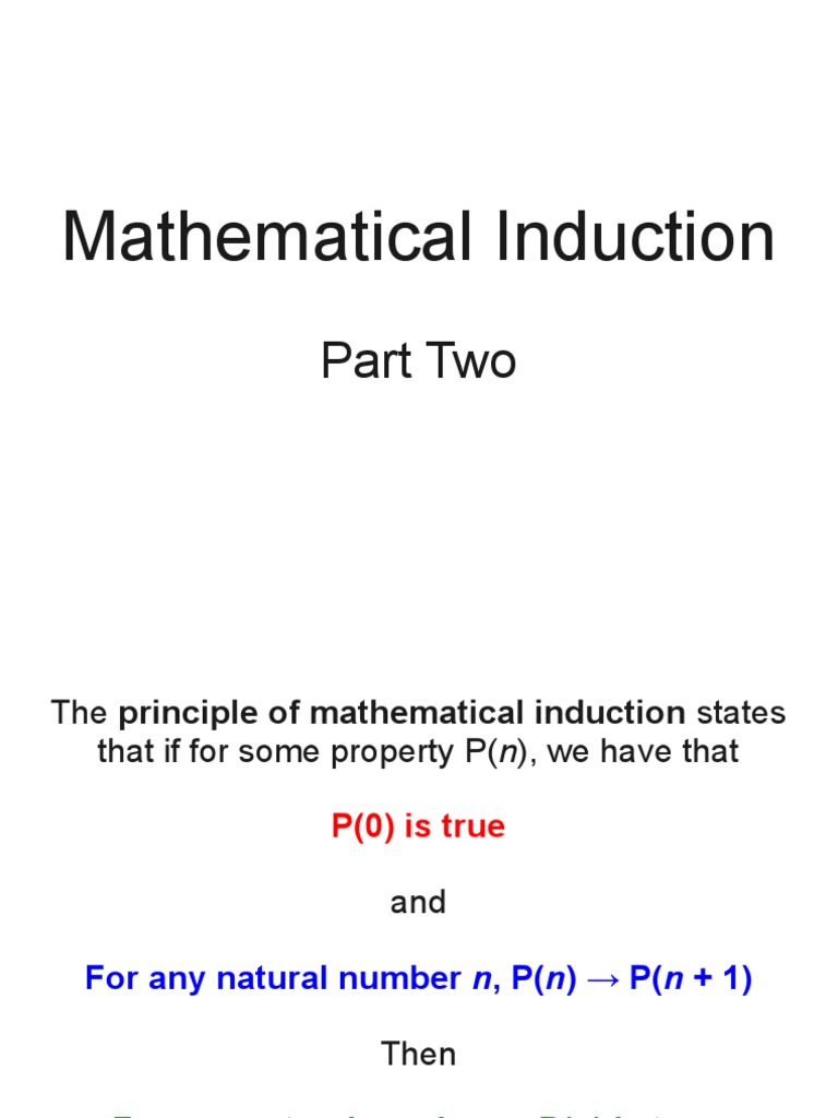 Mathematical Induction Mathematical Proof Theorem