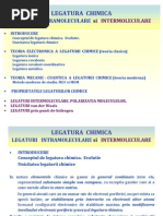 LEGATURA  CHIMICA - LEGATURI  INTRAMOLECULARE  si   INTERMOLECULARE 