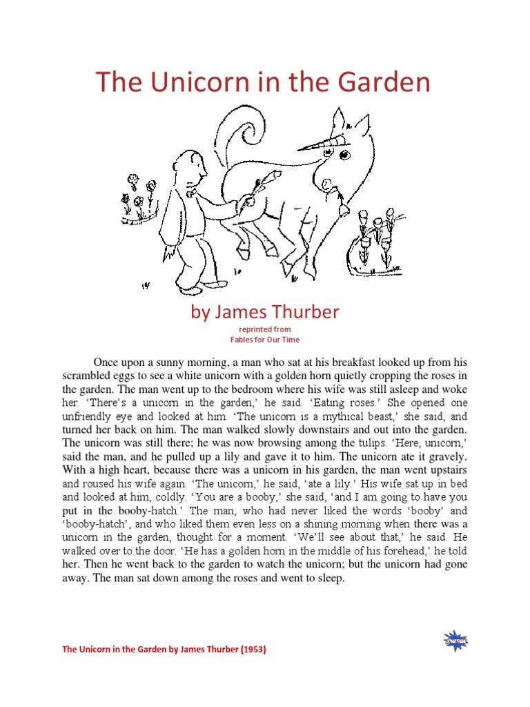 The Unicorn in The Garden PDF