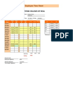 Time Sheet Faculty TEMPLATE