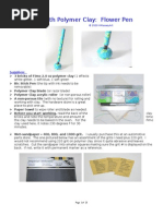 Download Polymer Clay Flower Pen Tutorial by Isis Calio SN124716859 doc pdf