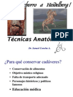 Técnicas Anatómicas Conservación Cadáveres