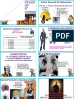 Afiche Salud Ocupacional Neumoconiosis - Hipoacusia Inducida Por Ruido PDF