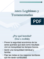 Sucesiones Testamentarias y Legitimas