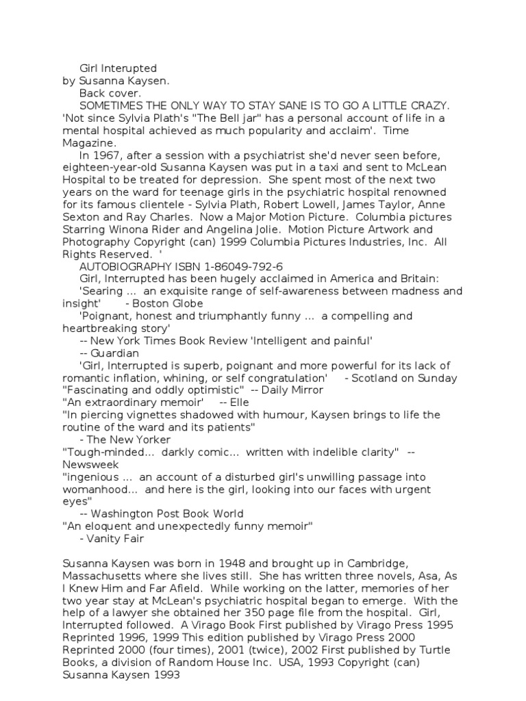 girl interrupted book download pdf