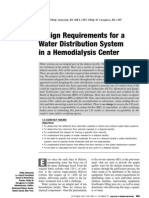 Water Design Requirements For Hemodialysis