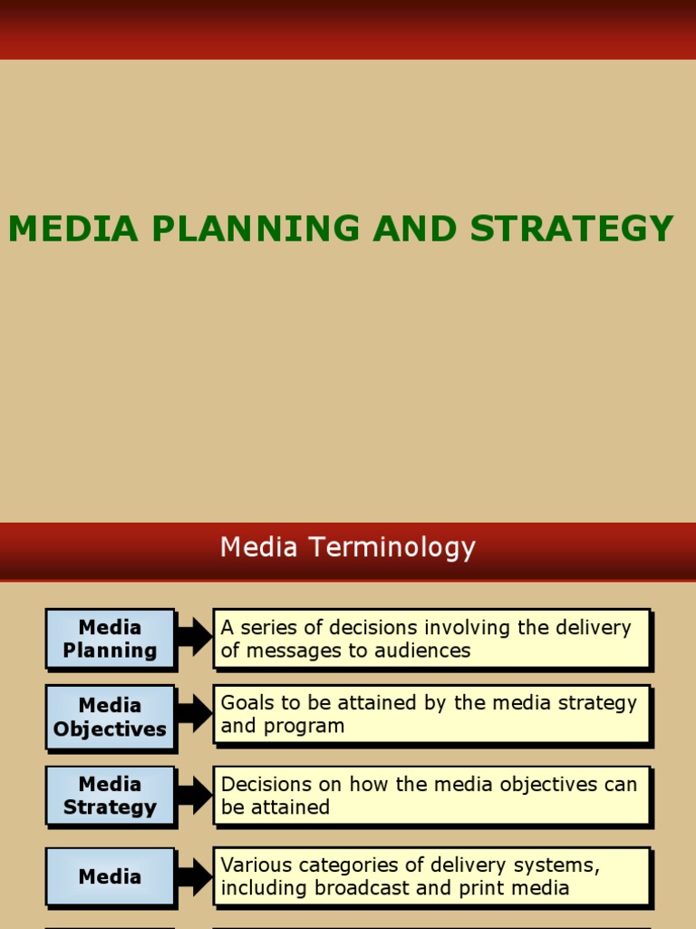 Media terminology