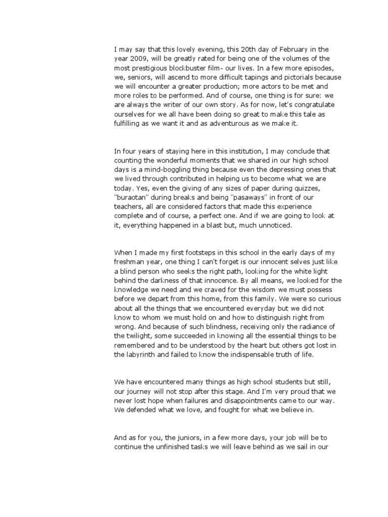Js Prom Emcee Script
