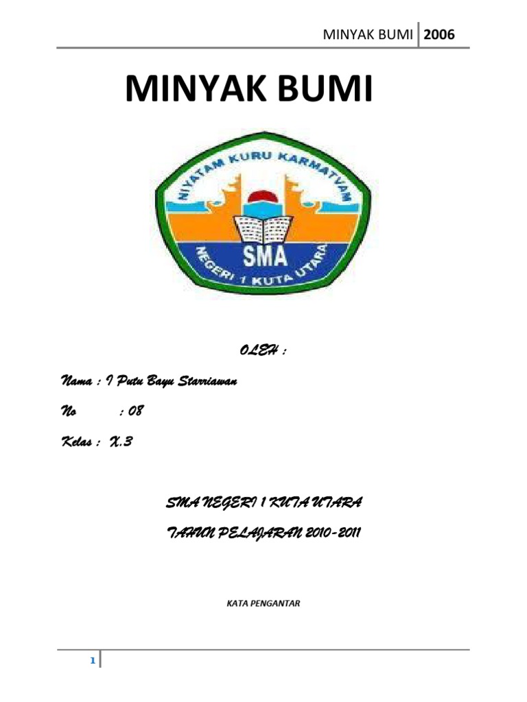 Makalah Minyak Bumi