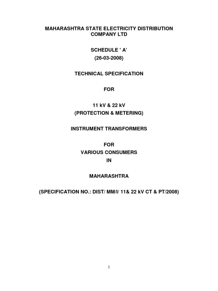 11kv 22kv Protection Cts | PDF | Transformer | Insulator (Electricity)