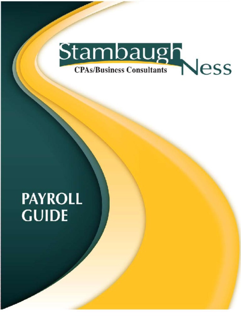 Stambaugh Ness, PC 20122013 Payroll Processing & Payroll Tax Guide