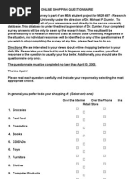 Download Online Shopping Questionnaire by Hari Shankar SN124762423 doc pdf