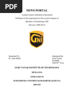 Download News Portal Report by navneet664 SN124764832 doc pdf
