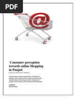 A Study of Consumer Preference and Precept Ion Towards Internet Service Provider in Punjab