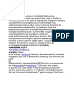 Marginal Cost Marginal Cost: Economics Finance Total Cost