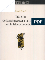 Turro Tránsito de La Filosofía de La Naturaleza A La Historia en Kant